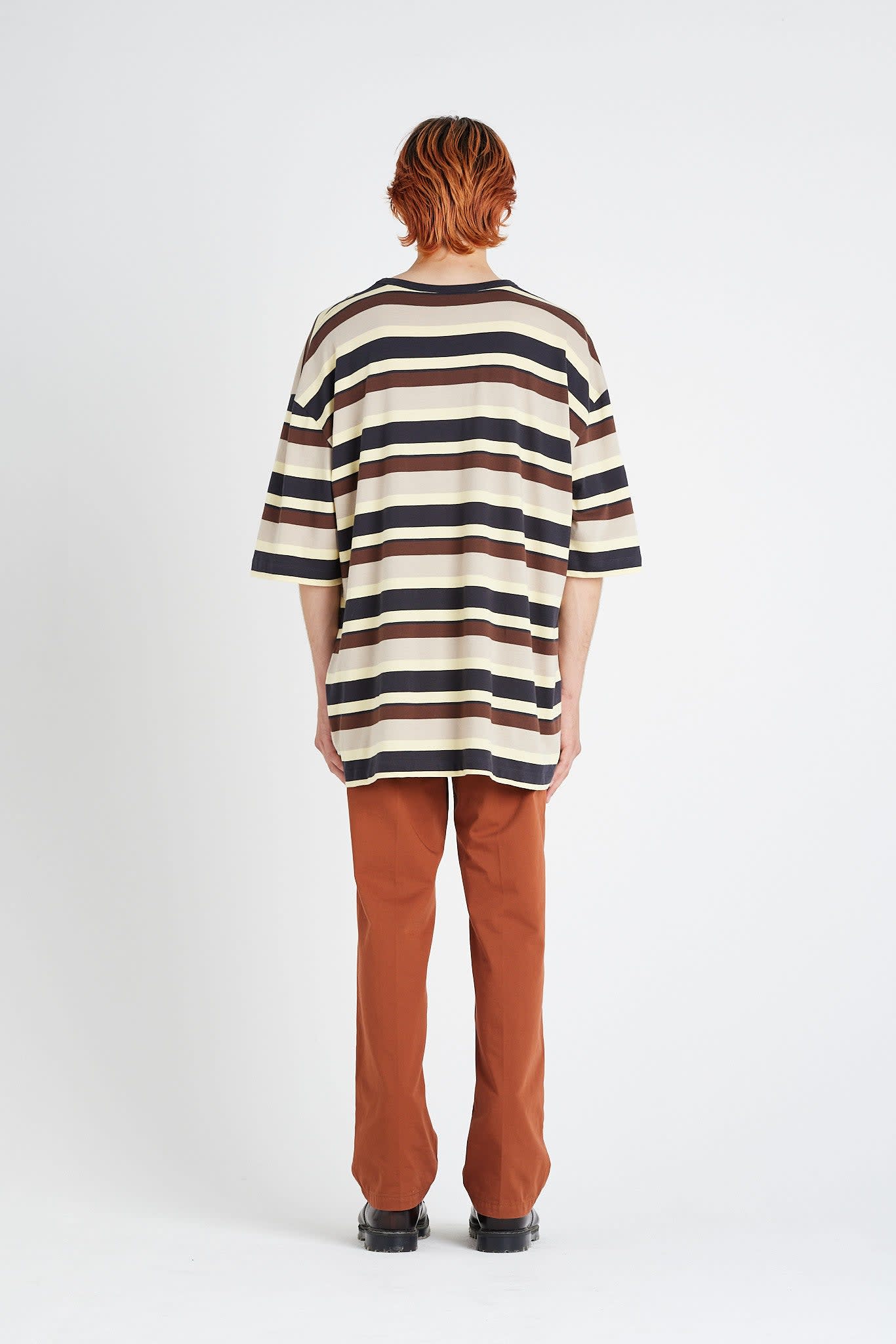 ÉTUDES EXIT STRIPED BEIGE T-SHIRTS 3