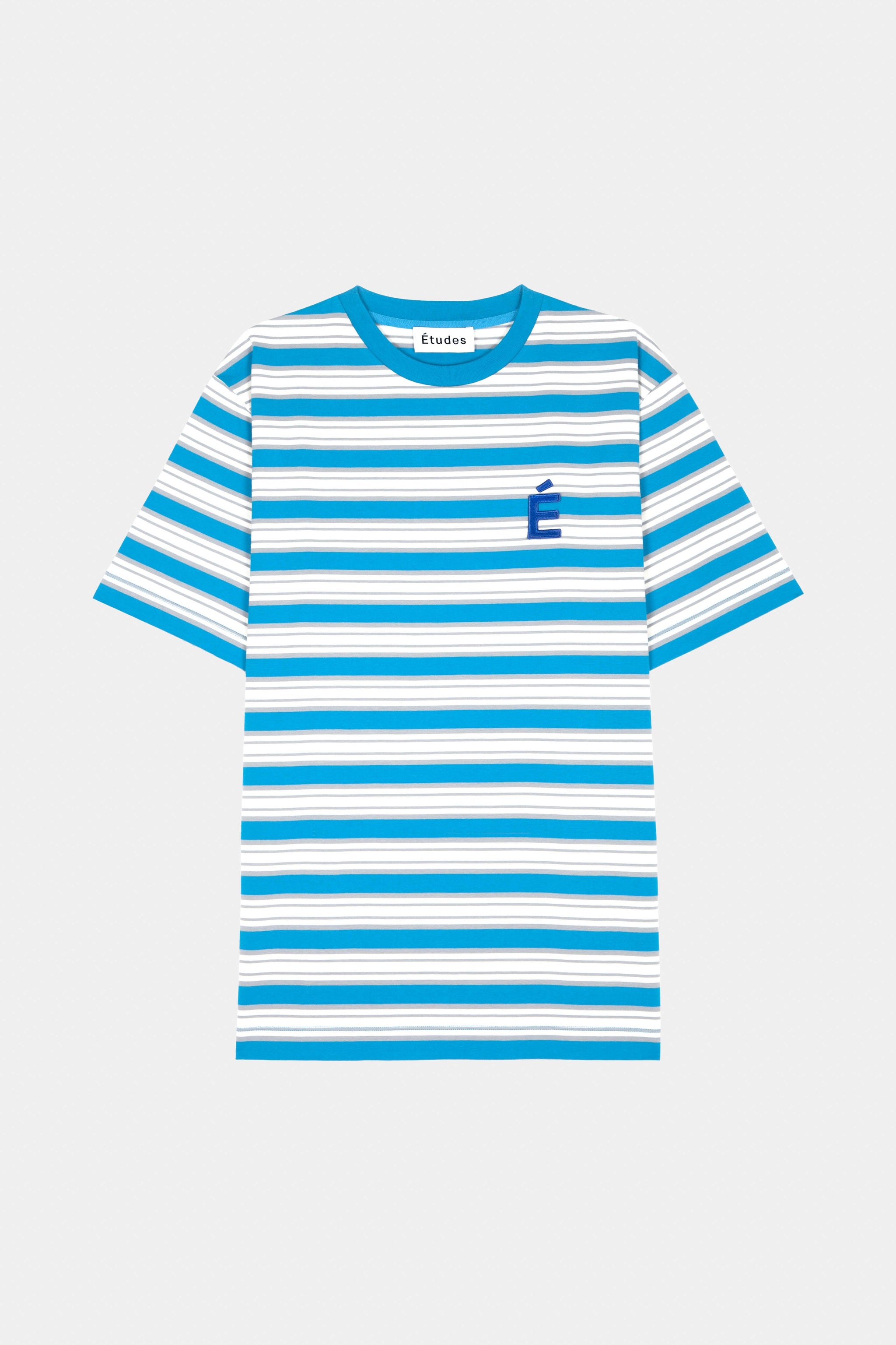 ÉTUDES WONDER PATCH STRIPED BLUE T-SHIRTS 2